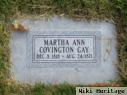 Martha Ann Covington Gay