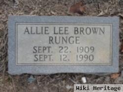 Allie Lee Brown Runge