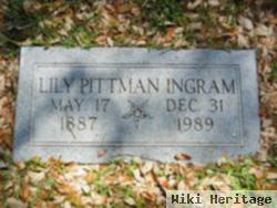 Lillian L "lily" Pittman Ingram