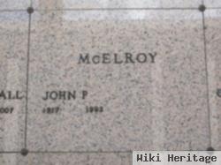 John P Mcelroy