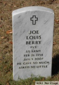 Pvt Joe Louis Berry