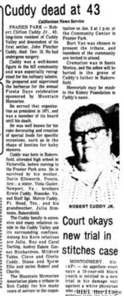 Robert Clifton Cuddy, Iii