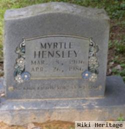 Myrtle Wilder Hensley