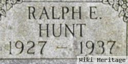 Ralph E Hunt