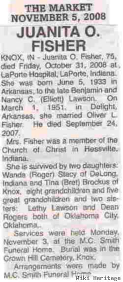 Juanita O. Lawson Fisher