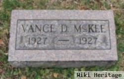 Vance D Mckee