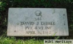 Pvt David J Dibble