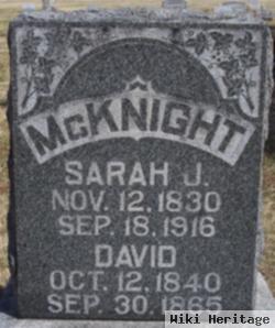 Sarah J. Mcknight