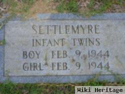 Infant Twin Daughter Settlemyre