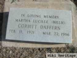 Martha Lucille "billie" Corbitt Daffern