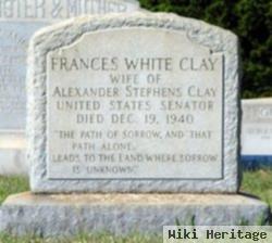 Sara Frances "fannie" White Clay