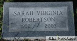 Sarah Virginia Robertson