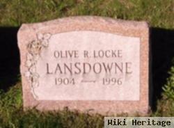 Olive R. Locke Lansdowne