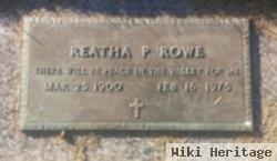 Reatha P Rowe