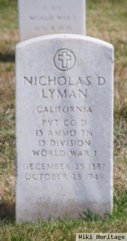 Nicholas D Lyman