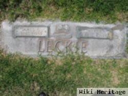 James Clarence "clarence" Leckie, Sr