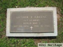 Luther F Greene