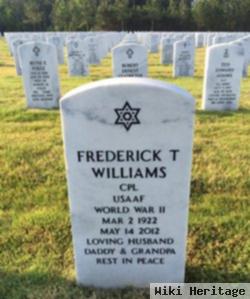 Corp Frederick T Williams