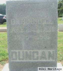 Dr Burrell Alexander Duncan