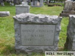 Mary L "minnie" Crocker Walsh