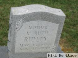 M Ruth Ridley