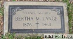 Bertha M Lange