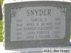 Anna Mary Slack Snyder