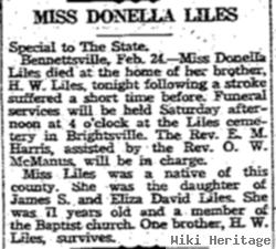 Donella Jane Liles