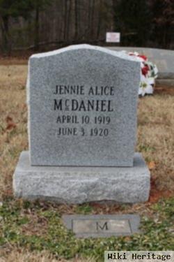 Jennie Alice Mcdaniel