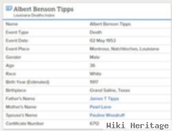 Albert Benson Tipps