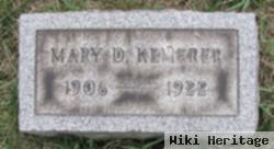 Mary D Kemerer