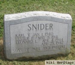 Karl V Snider