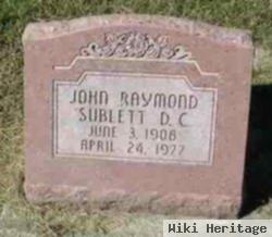 Dr John Raymond Sublett