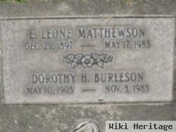 Edith Leone Burleson Matthewson