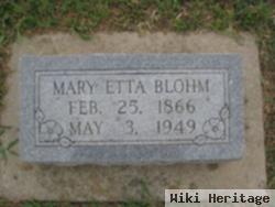 Mary Etta Blohm