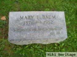 Mary E Baum