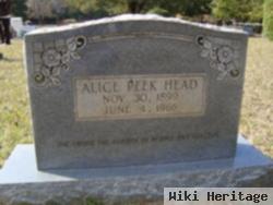 Alice Peek Head