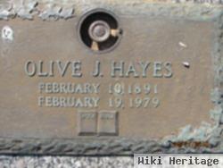 Olive J Hayes