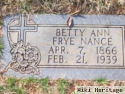 Betty Ann Frye Nance