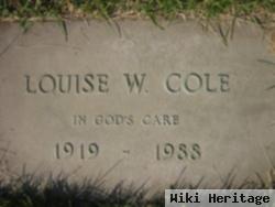 Louise W Cole