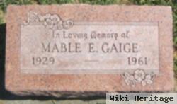 Mable E. Gaige