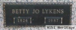 Betty Jo Shamblin Lykens