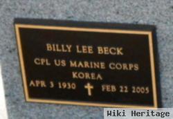 Bill Lee "billy" Beck