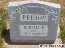 Bertha F Priddy