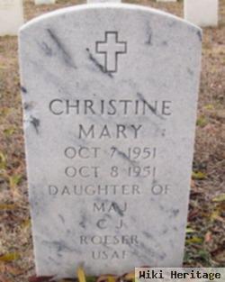 Christine Mary Roeser