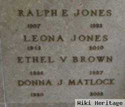 Ethel V Brown