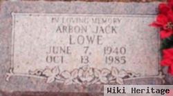 Arbon "jack" Lowe