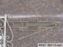 Lois V. Shipley Schlotterbeck