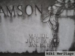 Maude W Williamson