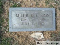 Mildred E Sims